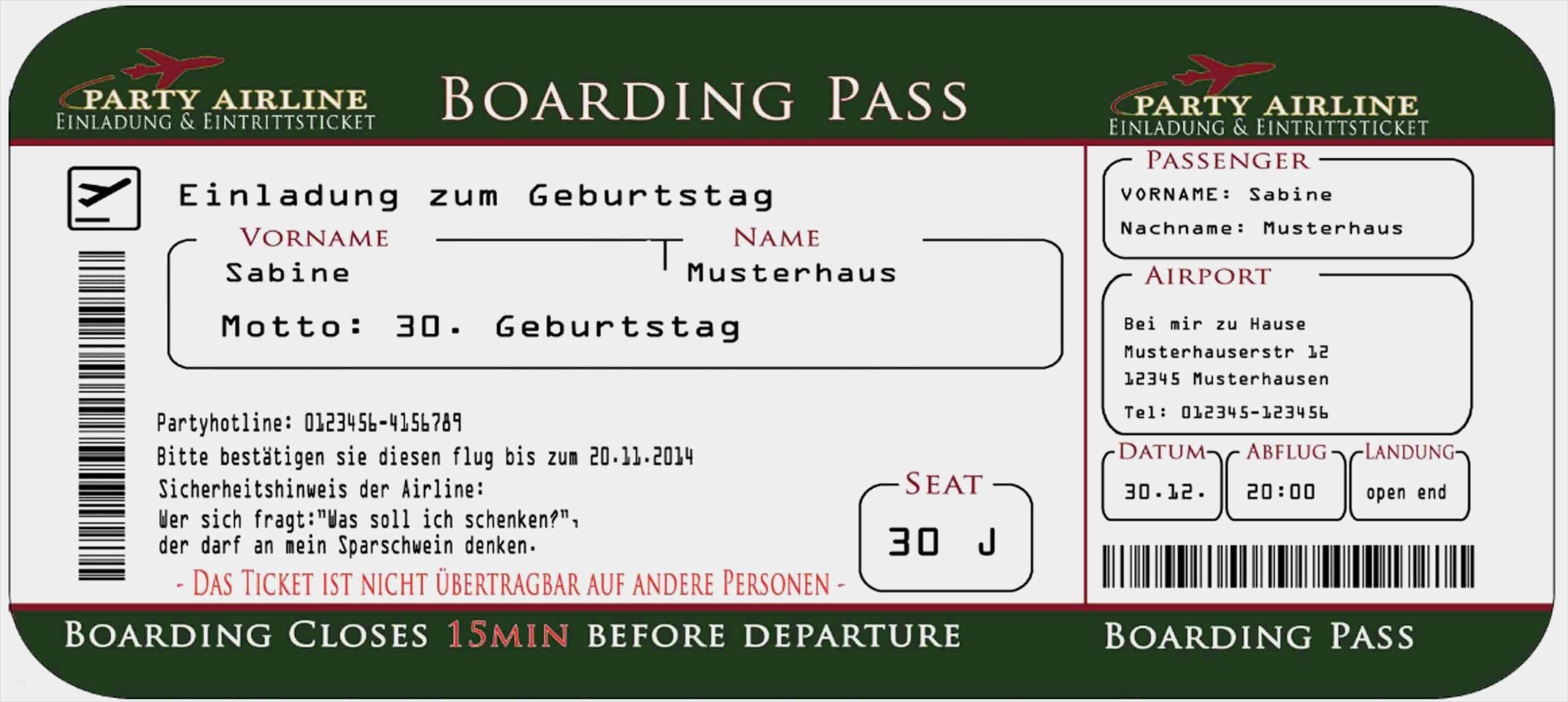 Einladungskarte Ticket Vorlage Großartig originelle Geburtstagseinladung Whatsapp ⋆ Geburtstag