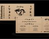 Einladungskarte Ticket Vorlage Wunderbar Hochzeitseinladung Retro Eintrittskarte Auf Kraftpapier