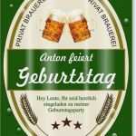 Einladungskarten 16 Geburtstag Vorlagen Gut Einladungskarten Geburtstag Als Bieretikett • Einladung