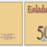 Einladungskarten 50 Geburtstag Vorlagen Word Elegant Vorlage Einladung 50 Geburtstag