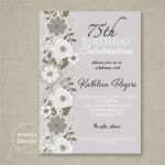 Einladungskarten 75 Geburtstag Vorlagen Schön Einladung 75 Geburtstag Inspiration Einladungskarten Zum