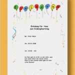 Einladungskarten Abschlussfeier Vorlagen Wunderbar Vorlage Einladung Geburtstag Erstaunlich Vorlage Einladung