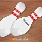 Einladungskarten Geburtstag Vorlagen Kostenlos Drucken Süß Einladung Kindergeburtstag Bowling Kegeln Kostenlose