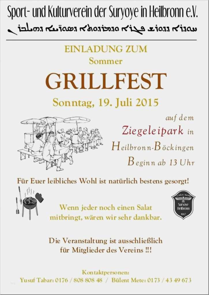 Einladungskarten Grillfest Vorlagen Gut Einladung Faszinierend Einladung Grillparty Vorlage