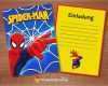 Einladungskarten Kindergeburtstag Vorlagen Kostenlos Fabelhaft Spiderman Einladungskarten Kostenlose Vorlagen Der