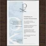 Einladungskarten Konfirmation Vorlagen Gratis Hübsch Drucke Selbst Kostenlose Einladung Für Kommunion Und Firmung