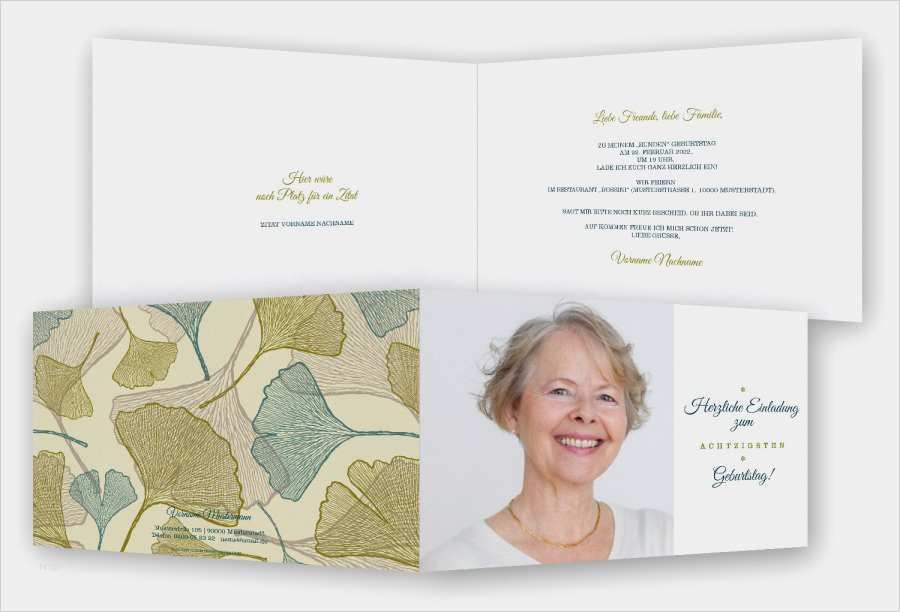 Einladungskarten Photoshop Vorlage Erstaunlich Einladungskarten 80 Geburtstag Vorlage