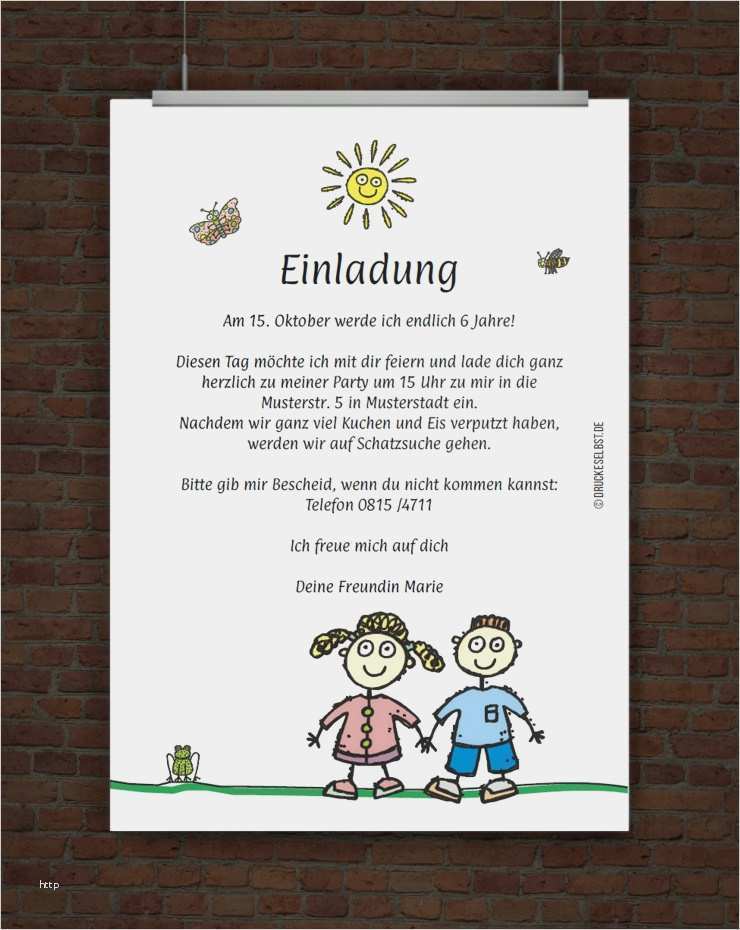 Einladungskarten Powerpoint Vorlagen Genial Lustige Kindergeburtstagseinladung Mit Einladungstext