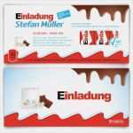 Einladungskarten Selber Drucken Vorlagen Beste Einladungskarten Zum Geburtstag Im Schokoladen Riegel