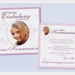 Einladungstext Kommunion Vorlage Kostenlos Einzigartig Einladung Kommunion Konfirmation Einladungskarte 12