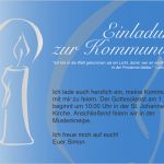 Einladungstext Kommunion Vorlage Kostenlos Einzigartig Einladungskarten Zur Kommunion