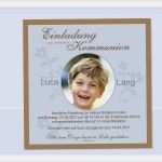 Einladungstext Kommunion Vorlage Kostenlos Süß Einladung Kommunion Konfirmation Einladungskarte