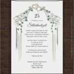 Einladungstext Silberhochzeit Vorlage Best Of Drucke Selbst Romantische Einladung Zur Silberhochzeit