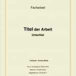 Einleitung Praktikumsbericht Vorlage Hübsch Facharbeit Deckblatt Mustervorlagen Zum Herunterladen
