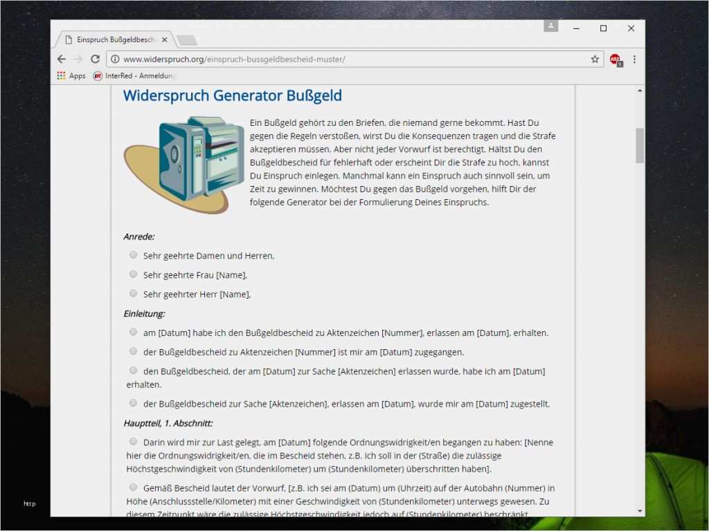 Einspruch Gegen Blitzer Vorlage Genial Einspruch Bußgeldbescheid Vorlage Widerspruchsgenerator
