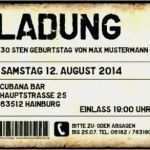 Eintrittskarte Einladung Vorlage Genial Schon Einladung Geburtstag Eintrittskarte Vorlage Und