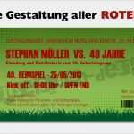 Eintrittskarte Fußball Vorlage Erstaunlich Einladungskarten Für Geburtstag Als Fussball Ticket