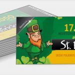 Eintrittskarten Drucken Vorlage Kostenlos Erstaunlich Individuell Bedruckte St Patrick S Day Eintrittskarten