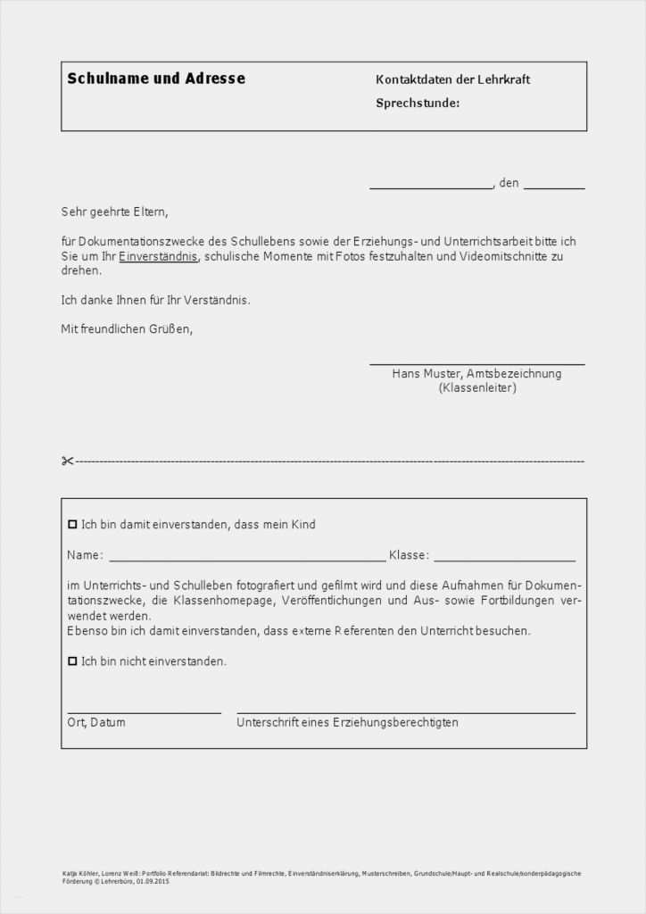 Einverständniserklärung Eltern Fotos Vorlage Einzigartig Vorlage