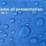 Elegante Powerpoint Vorlagen Schönste Plantilla Powerpoint De Diapositiva Gotas De Agua