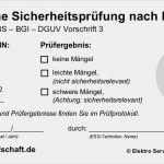 Elektro Prüfprotokoll Vorlage Neu Prüfung Elektrischer Maschinen Nach Dguv V3