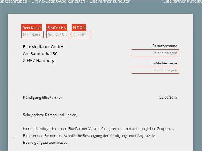Elitepartner Widerruf Vorlage Best Of Elitepartner Kündigen Vorlage Download Chip
