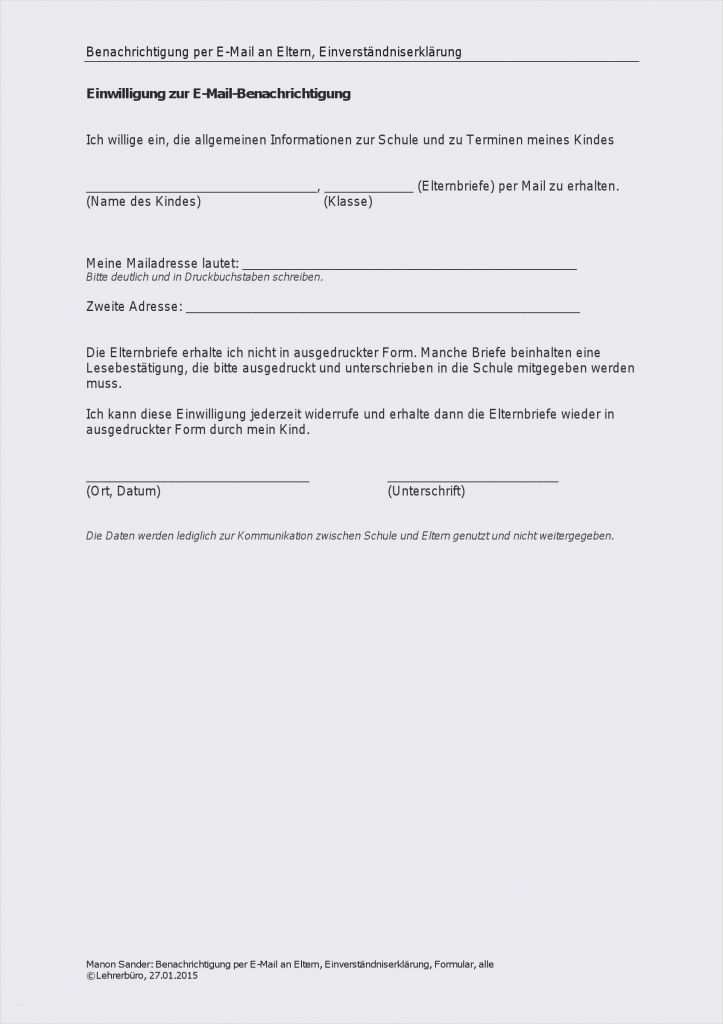 Elternbrief Kindergarten Ausflug Vorlage Luxus Vorlage Einverständniserklärung Eltern Elegant Elternbrief