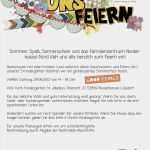 Elternbrief Vorlage Ausflug Wunderbar sommerfest 2013
