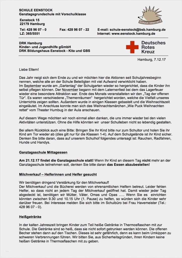 Elternbrief Vorlage Projekt Kita Elegant Elternbriefe