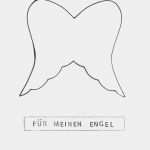 Engel Aus Draht Biegen Vorlage Großartig Für Meinen Engel 107qm Schwarz Auf Weiß