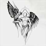 Engel Tattoo Vorlage Cool 1001 Ideen Für Einen Schönen Engelsflügel Tattoo