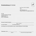 Entschuldigung Für Die Schule Vorlage Wunderbar Krankmeldung