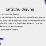 Entschuldigung Sportunterricht Vorlage Erstaunlich Briefe