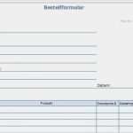 Eröffnungsbilanz Vorlage Pdf Gut Bestellformular Vorlage Download