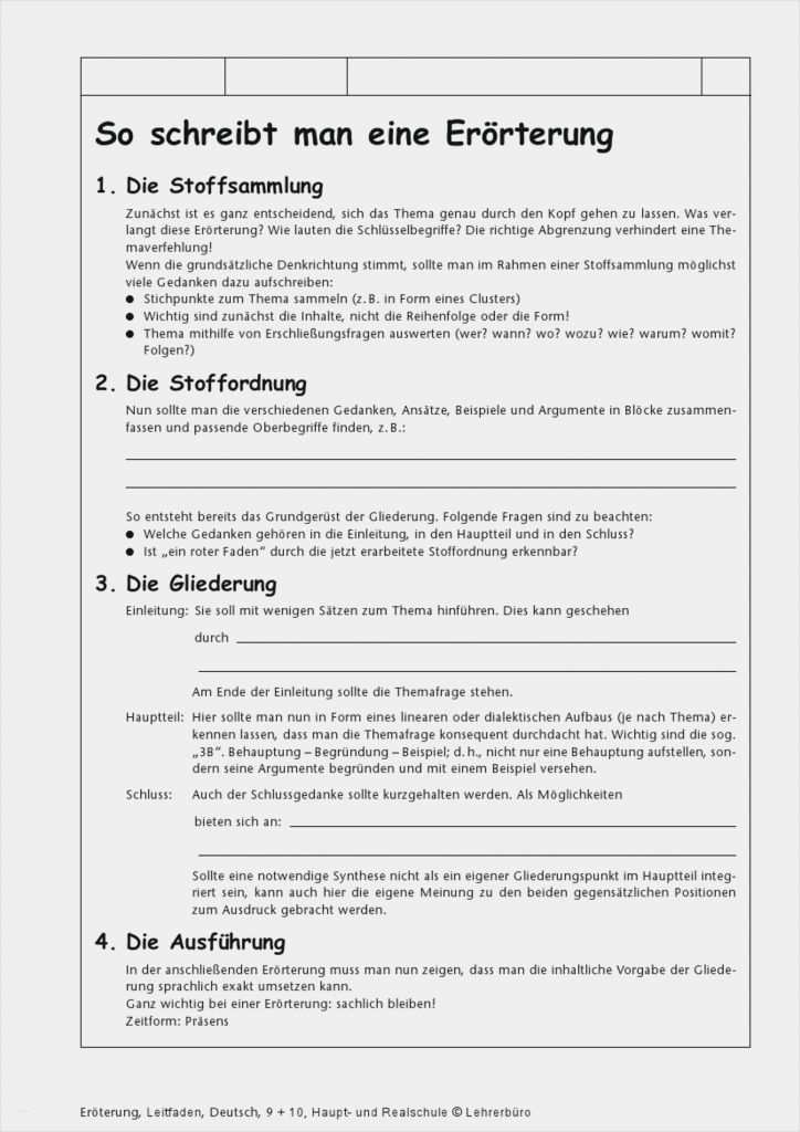 Erörterung Vorlage Angenehm 11 Erörterung Schreiben Beispiel
