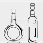 Etikett Bierflasche Vorlage Bewundernswert Flasche Mit Alkohol Vektorgrafik