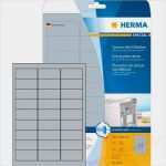 Etiketten 63 5x29 6 Vorlage Hübsch Herma 4222 Typenschild Etiketten 63 5x29 6 Silber