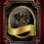 Etiketten Lebensmittel Vorlage Beste Illustration Goldenen Rahmen Etikett