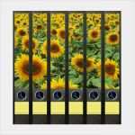 Etiketten ordnerrücken Vorlage Einzigartig Geschenkwichtel ordner Rückenschilder Sunflower Field