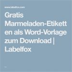 Etiketten Rahmen Vorlagen Süß Gratis Marmeladen Etiketten Als Word Vorlage Zum Download