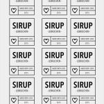 Etiketten Vorlagen Kostenlos Pdf Bewundernswert Etiketten Zum Ausdrucken Für Verschiedene Sirups Als Pdf