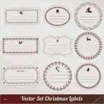Etiketten Weihnachten Vorlagen Erstaunlich Etiketten Vorlage Weihnachten Schönste Satz Von Vektor