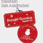 Etiketten Weihnachten Vorlagen Genial Adventskalender Türchen Nr 7 Bratapfelmarmelade Mit
