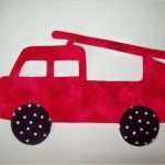 Etsy Agb Vorlage Einzigartig Stoff Applikation Vorlage Nur Feuerwehrauto Lkw