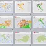 Europa Powerpoint Vorlage Schönste Italien Österreich Schweiz Karte Powerpoint Vektor