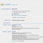 Europass Lebenslauf Vorlage Süß Home