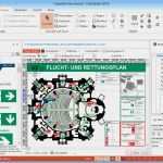 Evakuierungsplan Vorlage Süß Fluchtplan Rettungswegeplan software Programm Din Wesa