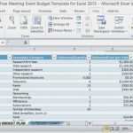 Excel Budget Vorlage Genial Freie Meeting Bewerb Bud Vorlage Für Excel 2013