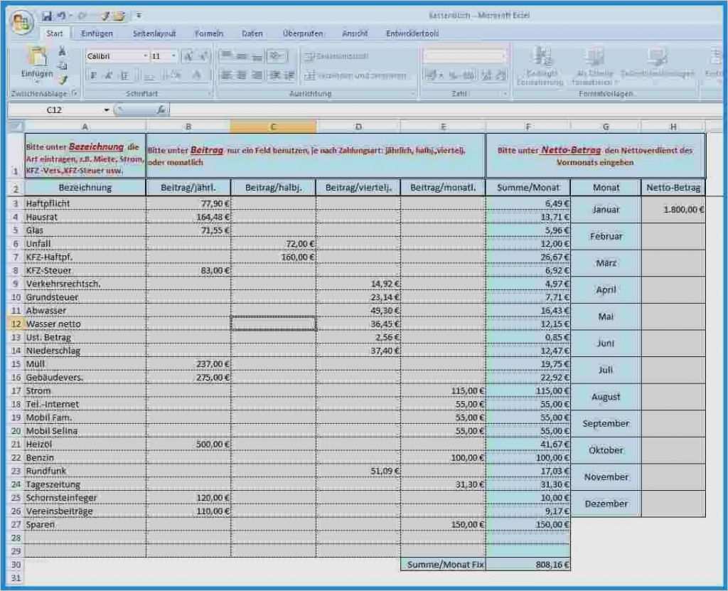 Excel Haushaltsbuch Vorlage Download Genial Charmant Excel Buchhaltungsvorlagen Kostenlos Ideen