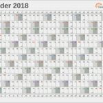 Excel Kalender Vorlage Einzigartig Excel Kalender 2018 Kostenlos